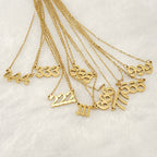 Angel Number Necklace 111–999 | Lucky Manifestation Pendant for Protection, Love & New Beginnings