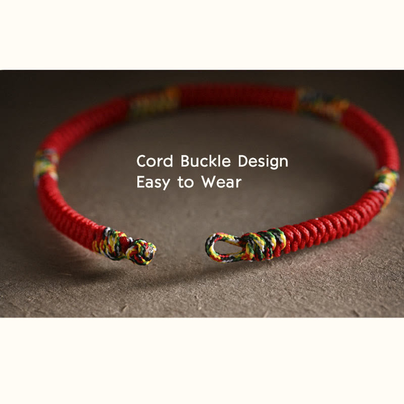 Fortune Jewel Five Colors King Kong Knot String Protection Luck Bracelet