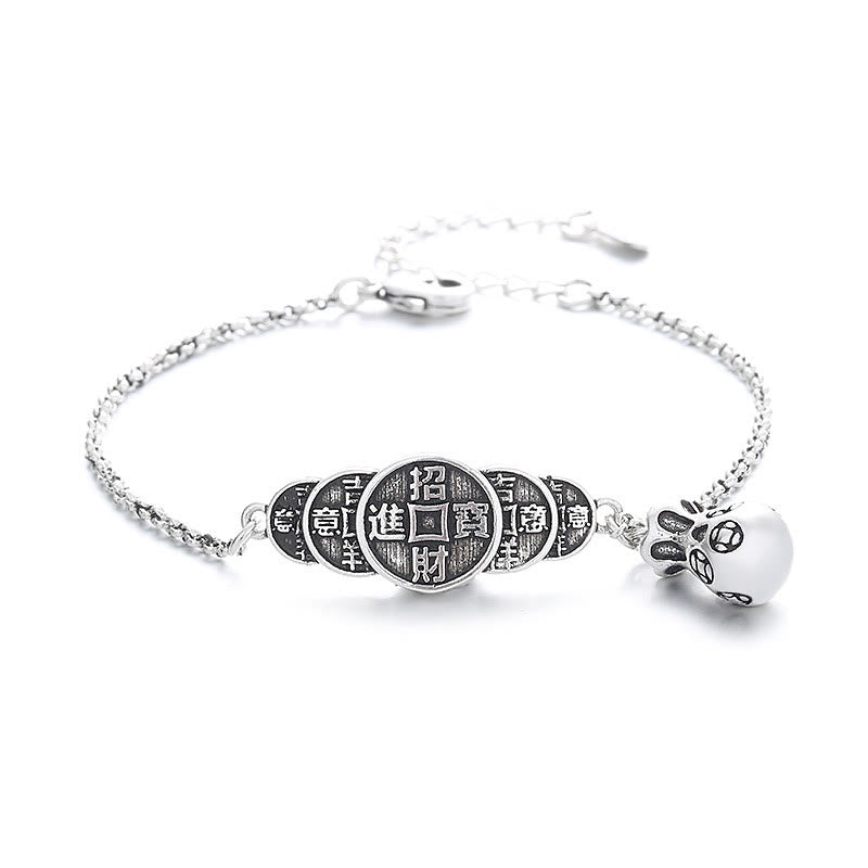 Fortune Jewel Copper Coin Money Bag Wealth Bracelet