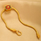 Fortune Jewel Tibetan 18K Gold Om Mani Padme Hum Lucky Koi Fish Fu Character Ingot Copper Coin Peace Bracelet