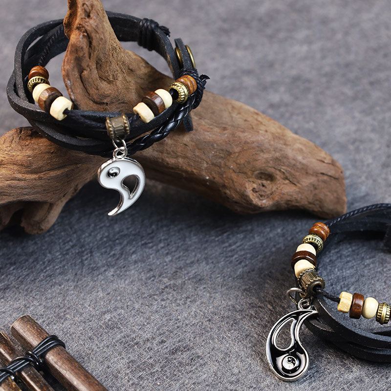 Yin Yang Pendant Couple Balance Bracelet Fortune Jewel