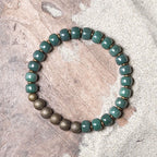 Fortune Jewel Tibetan Cyan Bodhi Seed Copper Success Bracelet