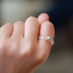 Fortune Jewel White Agate Cyan Jade Turquoise Red Agate Luck Protection Ring