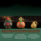 Fortune Jewel Gold Swallowing Beast Family Luck Key Chain
