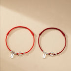 Fortune Jewel 925 Sterling Silver Auspicious Clouds Peace Buckle Safe And Sound Bracelet Anklet