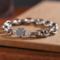 Fortune Jewel 925 Sterling Silver Six True Words Wisdom Calm Bracelet