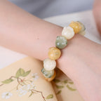Fortune Jewel Multilayered Bodhi Seed Cute Cat Paw Calm Harmony Bracelet
