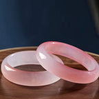 Fortune Jewel Pink Crystal Love Warmth Bracelet Bangle