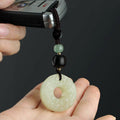 Fortune Jewel PiXiu Jade Peace Buckle Abundance Wealth Key Chain