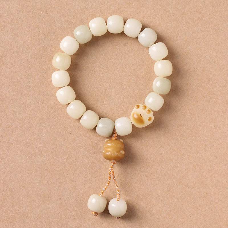 Fortune Jewel Lucky Cat Bodhi Seed Cat Paw Peace Bracelet