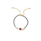 Fortune Jewel Red Agate Cat Eye Braided String Confidence Bracelet