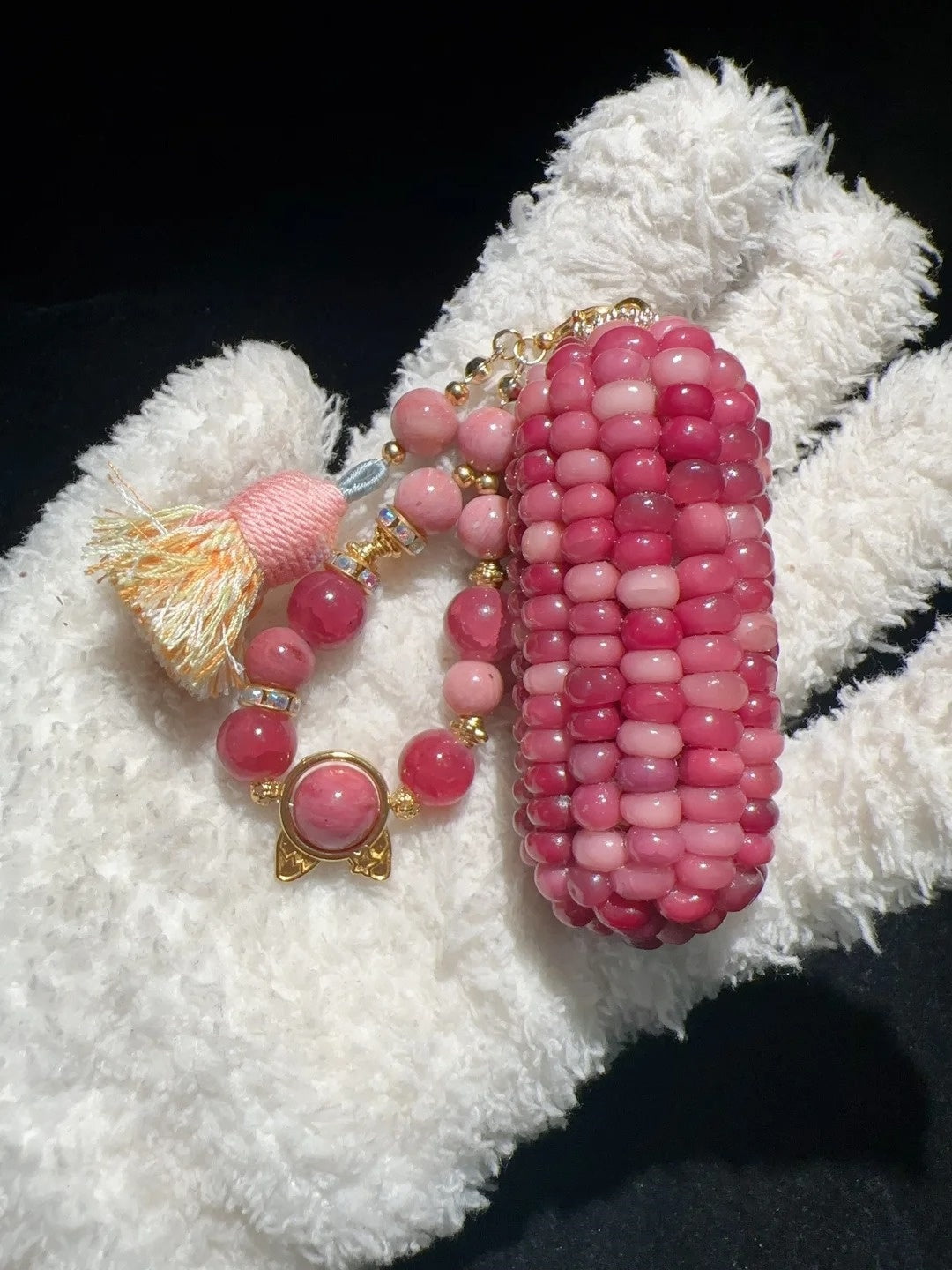 Juicy Ruby Red Natural Corn Charm
