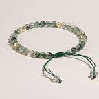 Fortune Jewel Moss Agate Lucky Balance Bracelet