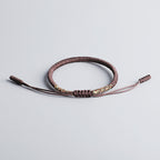 Fortune Jewel 3Pcs Tibetan Handmade Multicolored Luck King Kong Knot Auspiciousness Bracelet