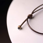 Fortune Jewel Zen Circle Ebony Wood Enlightenment Necklace Pendant Fortune Jewel