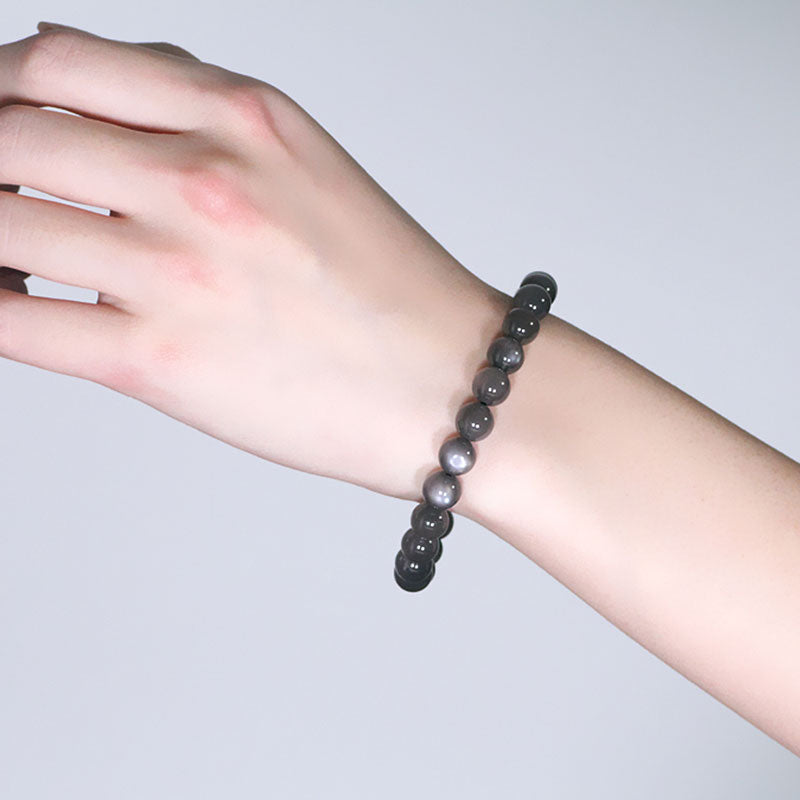 Fortune Jewel Natural Moonstone Positive Love Beads Bracelet
