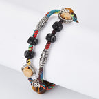 Fortune Jewel 925 Sterling Silver Tiger's Eye Bodhi Seed Handmade Courage Bracelet
