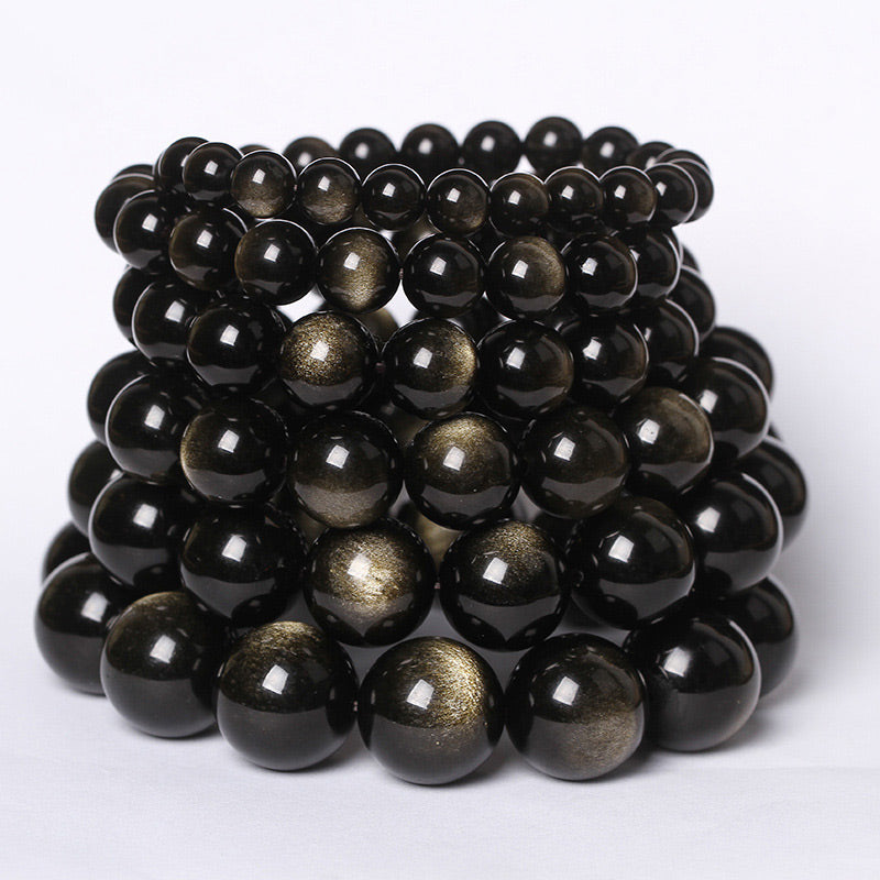 Fortune Jewel Tibetan Obsidian Purification Bracelet