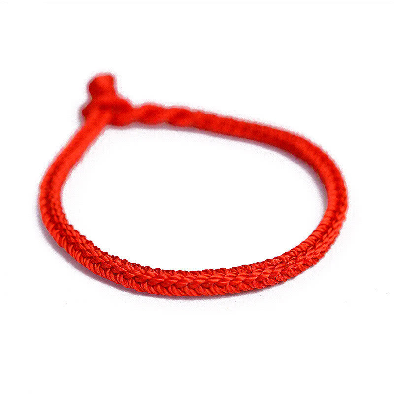 Fortune Jewel Tibetan Handmade Eight Thread Peace Knot Protection Braided String Bracelet