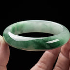 Fortune Jewel Natural Jade Fortune Blessing Bangle Bracelet