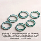 Fortune Jewel Natural Jade Bamboo Prosperity Abundance Ring