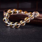Fortune Jewel Tibet White Crystal Black Onyx Om Mani Padme Hum Meditation Bracelet