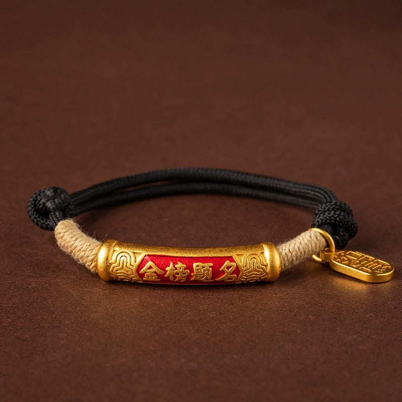 Fortune Jewel 999 Sterling Silver Tibet Handmade Om Mani Padme Hum Fu Character TopRank Character Luck Braided Bracelet