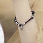 Fortune Jewel 925 Sterling Silver Gold Swallowing Beast Koi Fish Wealth Handcrafted Braided Bracelet