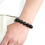 Fortune Jewel Natural Green Eye Obsidian Wealth Bracelet
