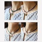 Fortune Jewel Natural Round Jade Peace Buckle Lotus Abundance String Necklace Pendant Fortune Jewel