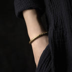 Fortune Jewel Simple Design Copper Brass Bead Luck Wealth Bracelet