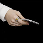 Fortune Jewel Citrine Lotus Blessing Protection Adjustable Ring