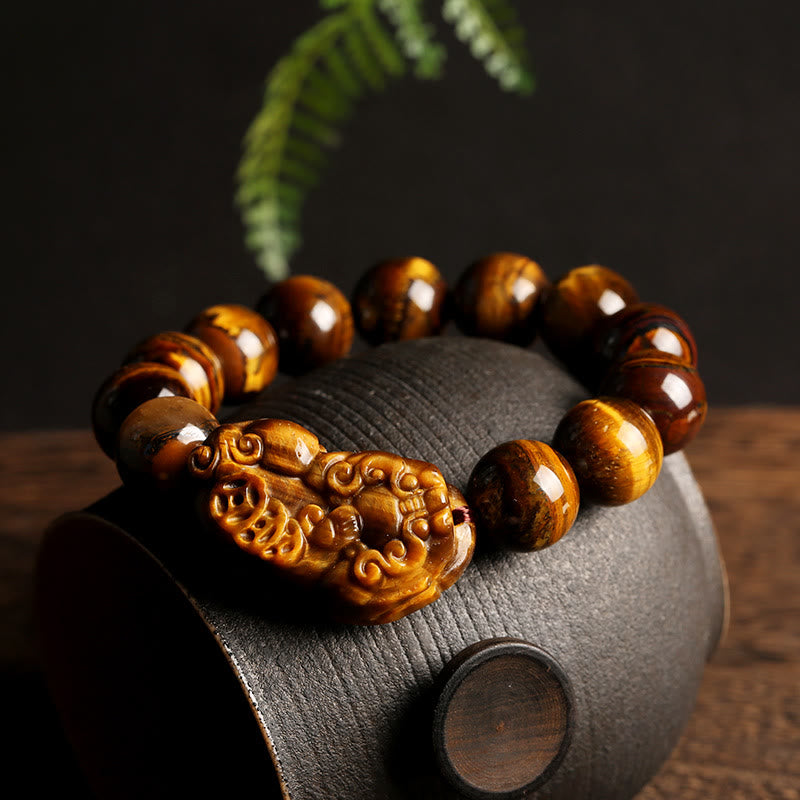 Fortune Jewel Natural Tiger Eye Wealth Bracelet
