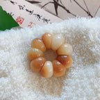 Garlic Clove Bodhi Multicolored Bead Bracelet 14mm for Stress Relief and Meditation