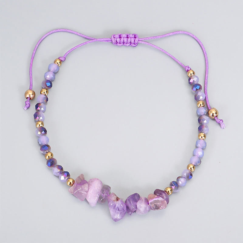Fortune Jewel Amethyst Purify Knit Bracelet