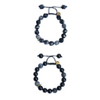 Fortune Jewel Black Obsidian Black Glitter Stone Purification Bracelet
