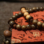 Fortune Jewel Tibetan Sandalwood Protection Charm Mala Bracelet