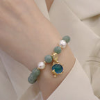 Fortune Jewel Jade Pearl Color-Changing Fox Charm Luck Bracelet