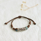 Fortune Jewel Tibet Ceramic Bead Wealth String Bracelet