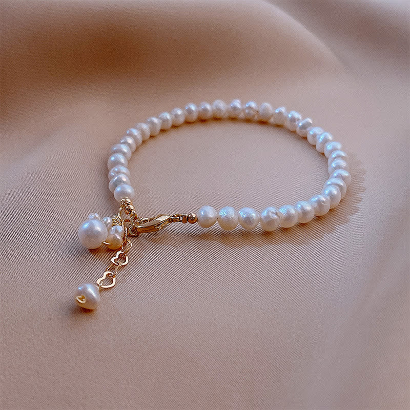 Fortune Jewel Pearl Cat Paw Healing Chain Bracelet