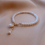 Fortune Jewel Pearl Cat Paw Healing Chain Bracelet