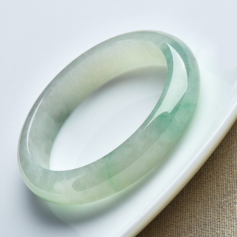 Fortune Jewel Natural Jade Luck Healing Prosperity Bangle Bracelet