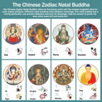 Fortune Jewel Chinese Zodiac Natal Buddha 925 Sterling Silver Black Obsidian Moonstone Strength Bracelet