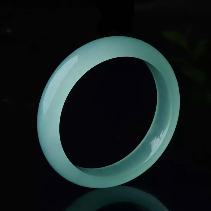 Fortune Jewel Natural Jade Luck Healing Prosperity Bangle Bracelet