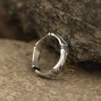 Fortune Jewel Simple Bamboo Design Copper Luck Wealth Adjustable Ring