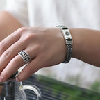 Fortune Jewel Om Mani Padme Hum Purity Peace Braid Style Bracelet