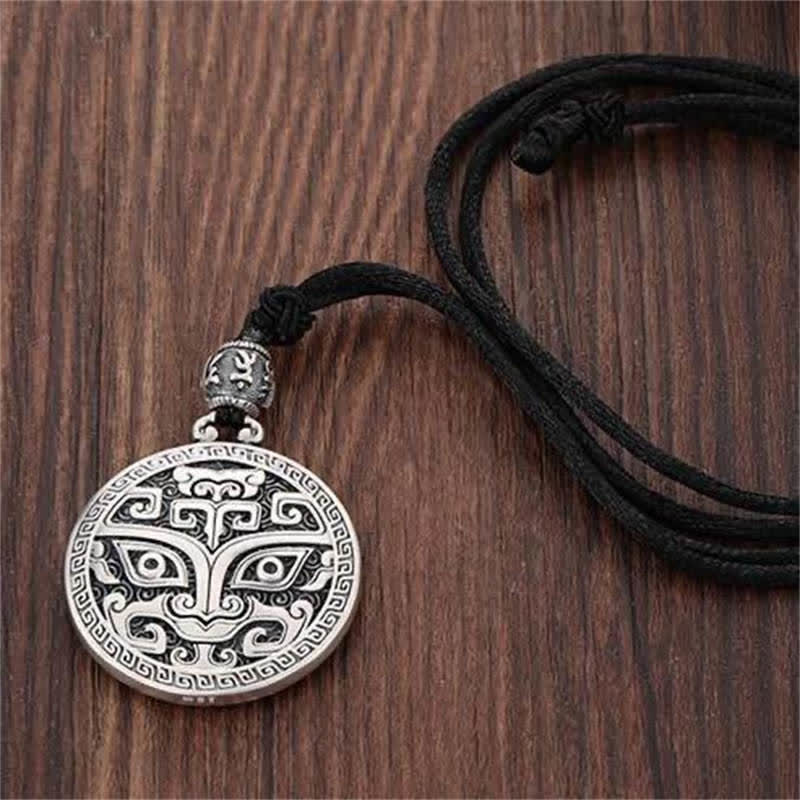 Fortune Jewel Lucky FengShui Mythological Creature Taotie Wealth Necklace Pendant