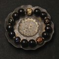 Fortune Jewel Western Soapberry Incense Ash Liuli Glass Bead Wealth Bracelet