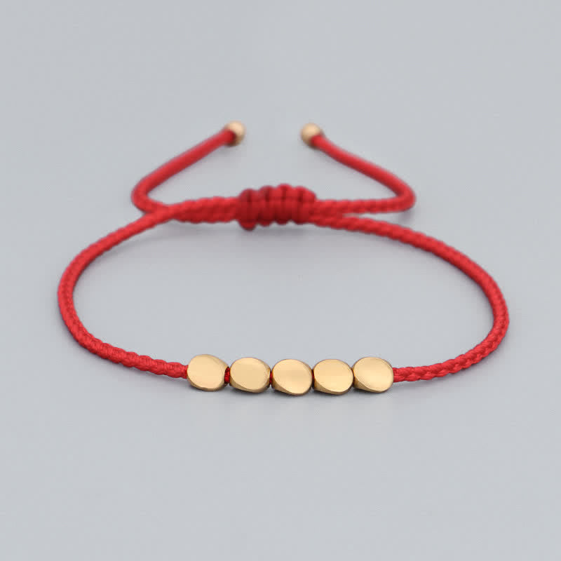 Fortune Jewel FengShui Lucky Red String Bracelet