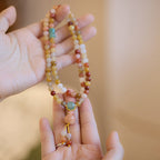 Fortune Jewel Natural Golden Silk Jade Pumpkin Charm Wealth Luck Triple Wrap Bracelet